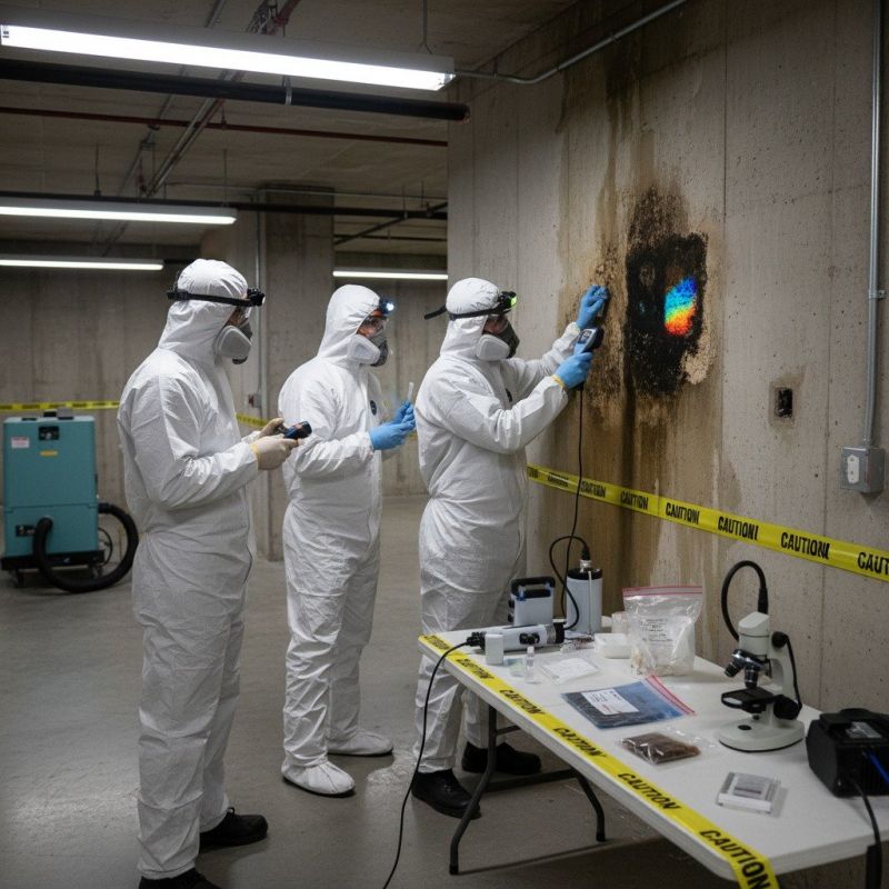Local Basement Asbestos Elimination pros at work